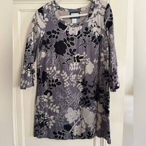 Emmelee grey floral patterned dress